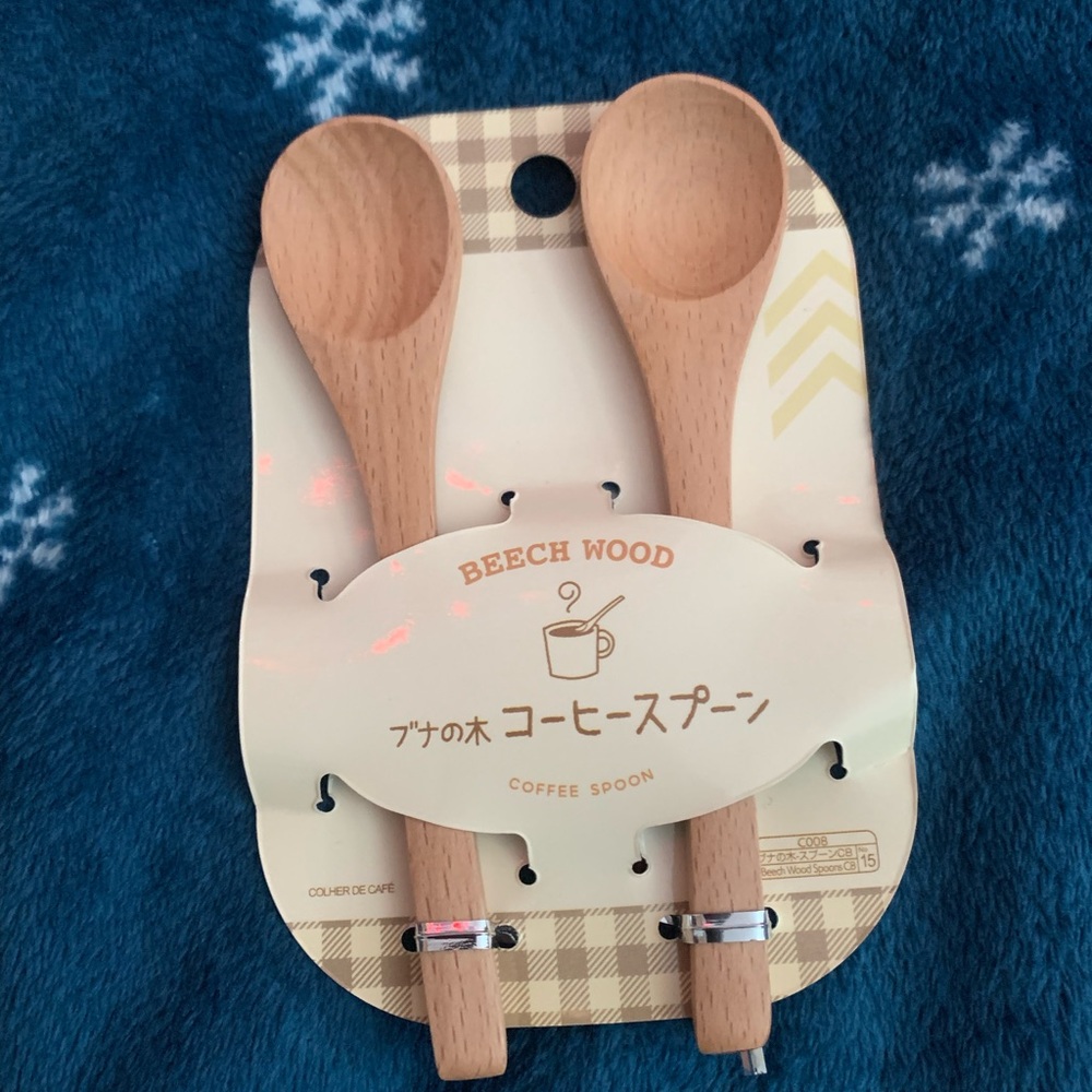 Coffee Spoon Set - Natural Tan